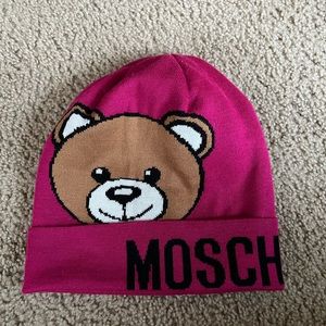 MOSCHINO bear beanie